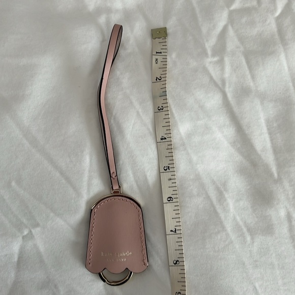 Kate Spade Leather Bag tag/keyring pink/gold - Picture 2 of 3